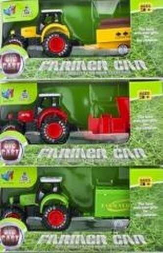 Traktor z przyczepą mix