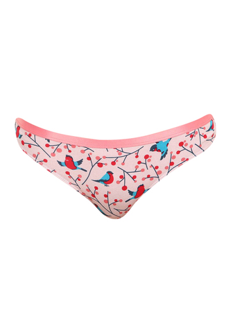 Veselé dámské kalhotky Dedoles Ptáčci v jeřabině (D-W-UN-BB-C-C-919) S
