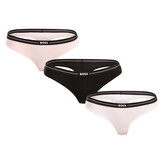 3PACK dámská tanga BOSS vícebarevné (50510030 962) S