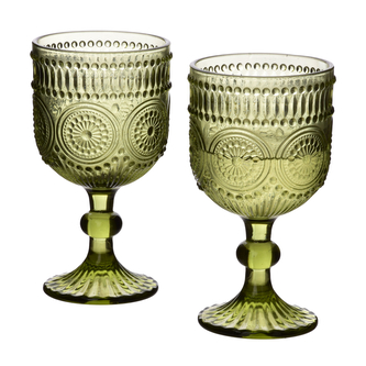 ELISE GREEN Komplet 4 kieliszków 330ml8,9x16,5cm