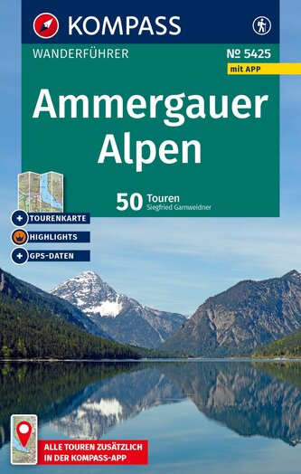 KOMPASS Wanderführer Ammergauer Alpen, 50 Touren mit Extra-Tourenkarte