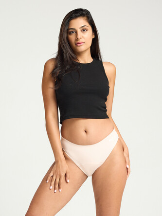 Menstruační kalhotky PUMA & Modibodi Seamfree Active Bikini Moderate-Heavy Mist Pink (MODI4073MP) L