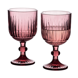 ELISE PURPLE Komplet 4 kieliszków 350ml9x16,4cm