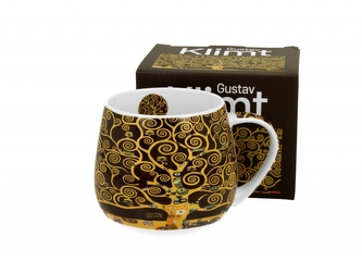 Porcelánový hrnek soudek - TREE OF LIFE BROWN, 430 ml Porcelánový hrnek soudek - TREE OF LIFE BROWN, 430 ml