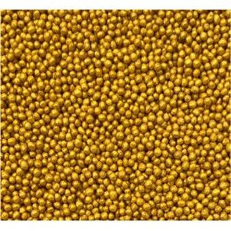 Cukrové perličky metalické zlaté 2mm 1kg - I LOVE CAKES