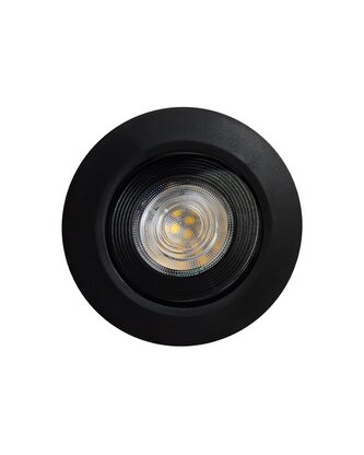 Q-13DL LED stropní svítidlo 5W - černé, kruhové - QTEC