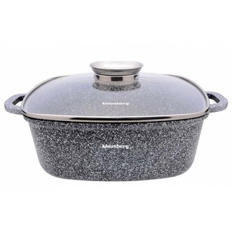 Pekáč se skleněnou poklicí Klausberg 28x28cm, 6,5l