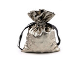 Dárkový pytlík s metalickým efektem 13x18 cm - 10 ks - 3 zlatá tmavá