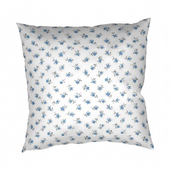 Dadka Povlak na polštář krep Malé růže modré 40x40 cm