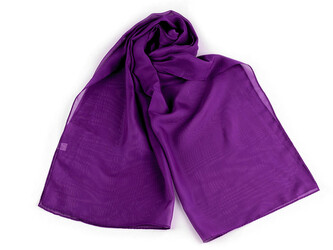 Letní šátek / šála 45x150 cm - 1 ks - 7 fialová