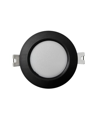 Q-50M LED panel 3W 330lm 4000K černý - kruhový vestavný Qtec