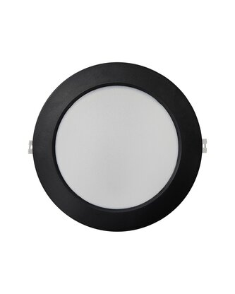 Q-53M LED panel 18W 1980lm 4000K černý - kruhový vestavný Qtec