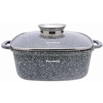 Pekáč se skleněnou poklicí Klausberg 22x22cm, 3,7l