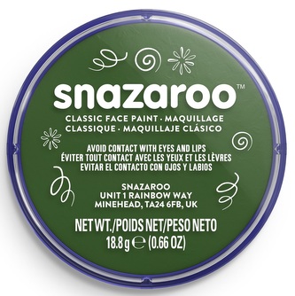 Snazaroo barva na obličej 18ml - zelená - Dark Green