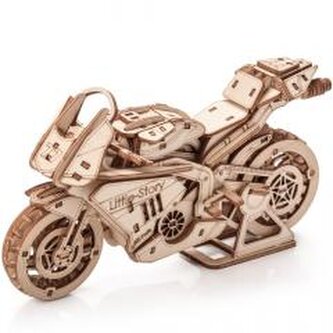 Puzzle drewniane 3D - Motocykl Grand Prix