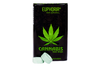 Euphoria Cannabis Menthol Drops - Svěžest s dotekem konopí 25g