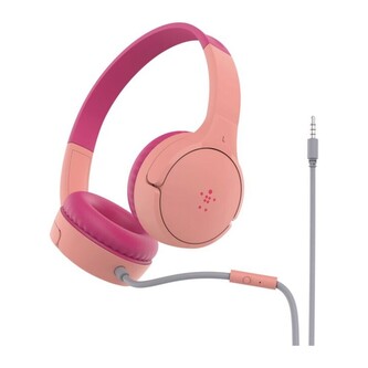 Belkin SOUNDFORM™ Mini dětská drátová sluchátka růžová