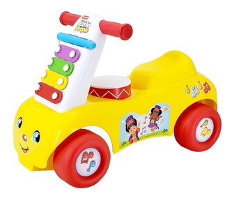 Jeździk Fisher Price Muzyczny żółty 505564 jeździdełko auto pojazd