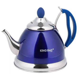 Konvice na čaj se sítkem Kinghoff, 1l, modrá