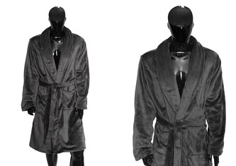 SZLAFROK COMFORT KING M POPIEL 100% poliester, flannel fleece, 230gsm