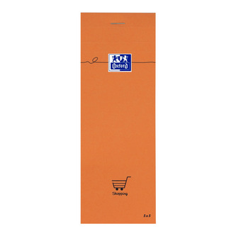 Oxford - Zápisník Oxford Orange 7,4 x 21 cm/80 listů, čtverečkovaný
