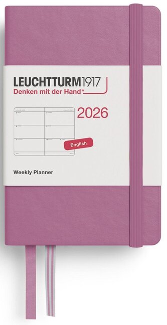 Weekly Planner 2026 Mini (A7) Dusty Rose