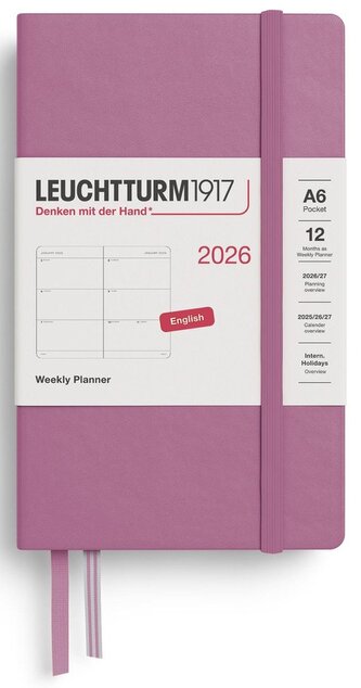 Weekly Planner 2026 Pocket (A6) Dusty Rose
