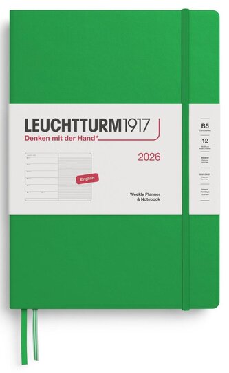 Weekly Planner & Notebook 2026 Composition (B5) Spring Leaf