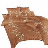 Dadka Povlečení krep Mandevila hnědá 140x200, 70x90 cm