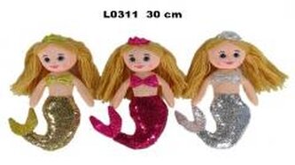 Lalka Syrenka 30cm MIX