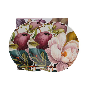 Komplet 2 talerze deserowe MAGNOLIE
