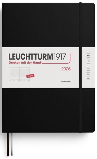 Daily Planner 2026 Master (A4+) Black