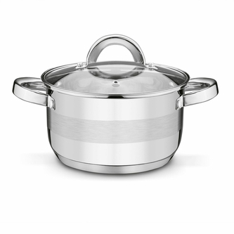 hrnec d18cm+PO sklo, ( 2,0l) ROGER, indukce, NR