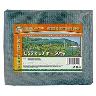 Stínovka PE 1,56 x 10 m, 50%