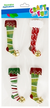 Naklejki 3D Skarpety Boże Narodzenie CRAFT WITH FUN 521560