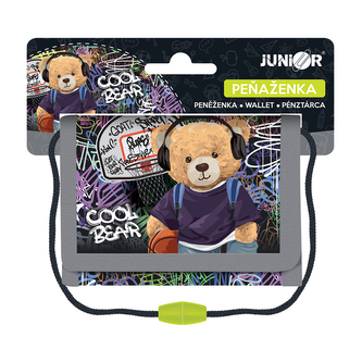 Dětská textilní peněženka JUNIOR S8 - Cool Bear