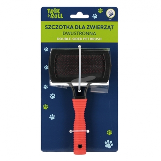 Szczotka dla zwierząt 2stronna  TRIK&ROLL 560691