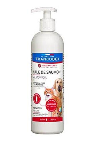 Francodex Salmon Oil lososový olej pro psy,kočky 500ml Francodex Salmon Oil lososový olej pro psy,kočky 500ml