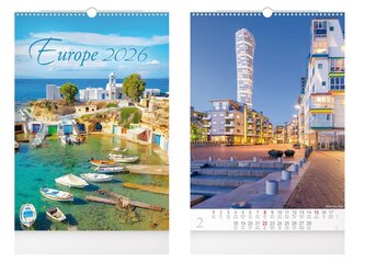 kalendář 2026 nástěnný Europe 1061628
