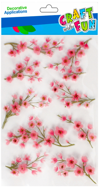 Naklejki 3D Kwiaty CRAFT WITH FUN 501866