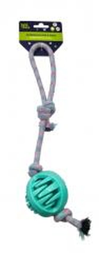 Zabawka dla psa Szarpak 40 cm z piłką zielony TRIK&ROLL 560884