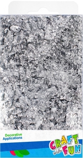 Ozdoba folia do złocenia Srebrna Boże Narodzenie CRAFT WITH FUN 501919