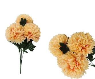 Umělá kytice růžovobílých chryzantém 45 cm