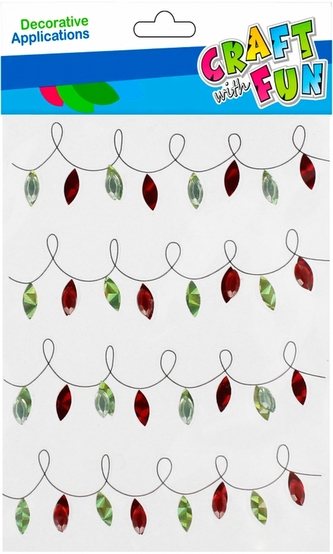 Ozdoba dekoracyjna ornament samoprzylepna Lampiony 4szt. CRAFT WITH FUN 521667