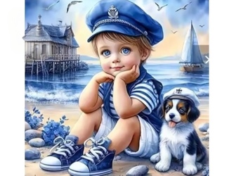 Diamantové malování 30x40cm námořníci