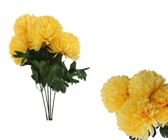 Umělá kytice lososových chryzantém 45 cm Umělá kytice lososových chryzantém 45 cm