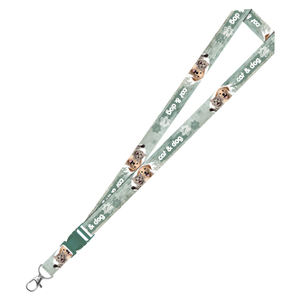 Přívěsek na klíče s karabinou JUNIOR S8 - Kočka a pes