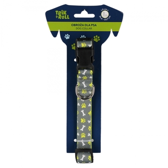 Obroża dla psa 2 cm w łapki i kości TRIK&ROLL 560692