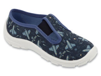 975X199 - chlapecké bačkorky Befado modré,letadla 975X199_30