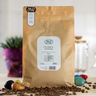 Káva Colombia Supremo - Váha: 1000g Káva Colombia Supremo - Váha: 1000g